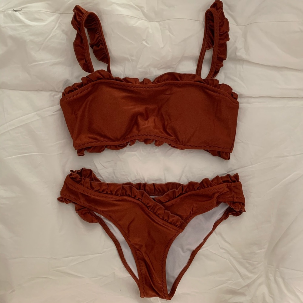 NWOT Burnt orange bikini